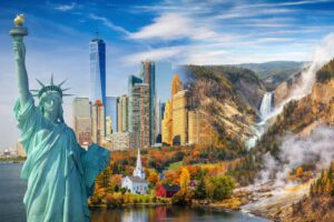 American landmarks in harmony