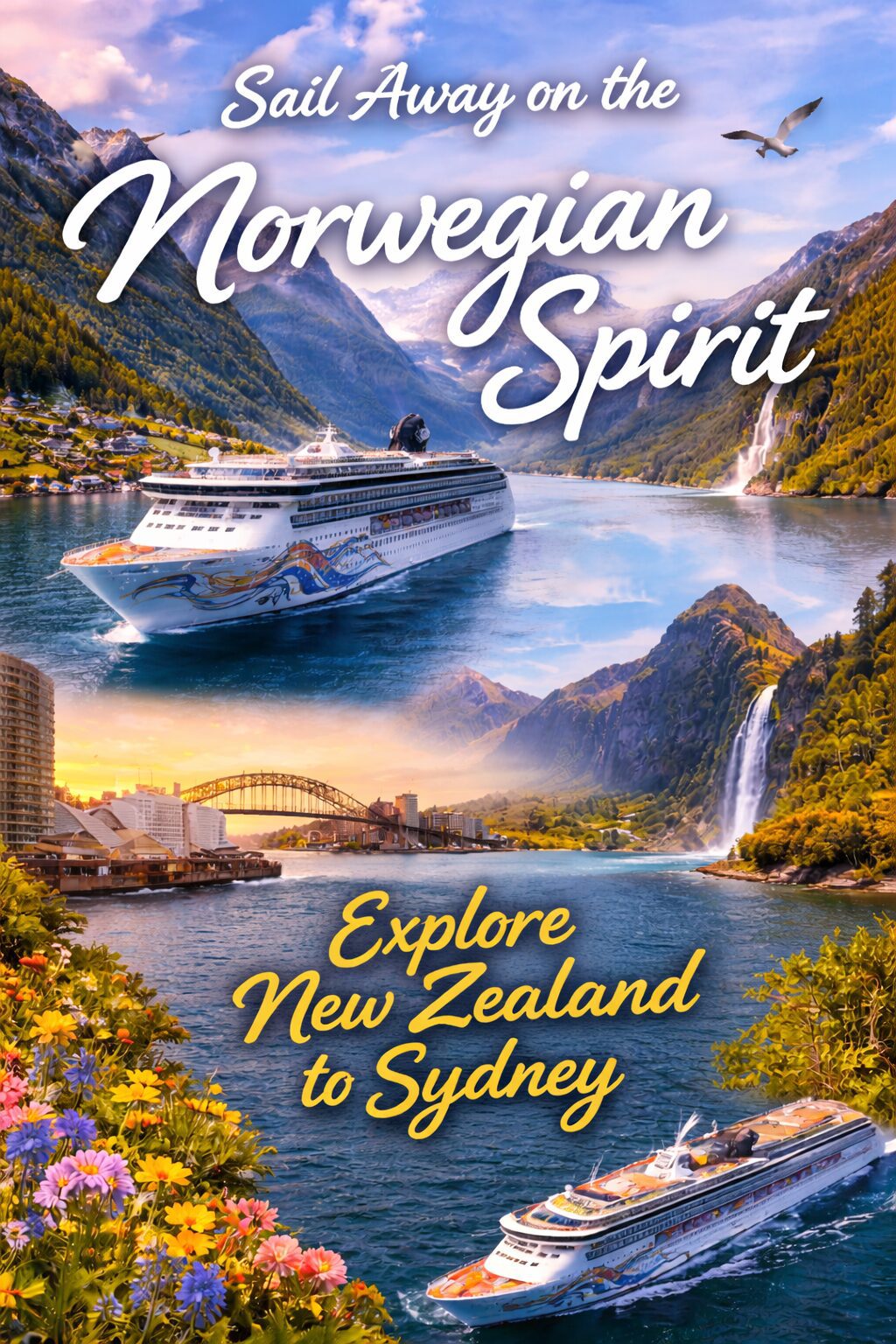 Explore Norwegian fjords to Sydney